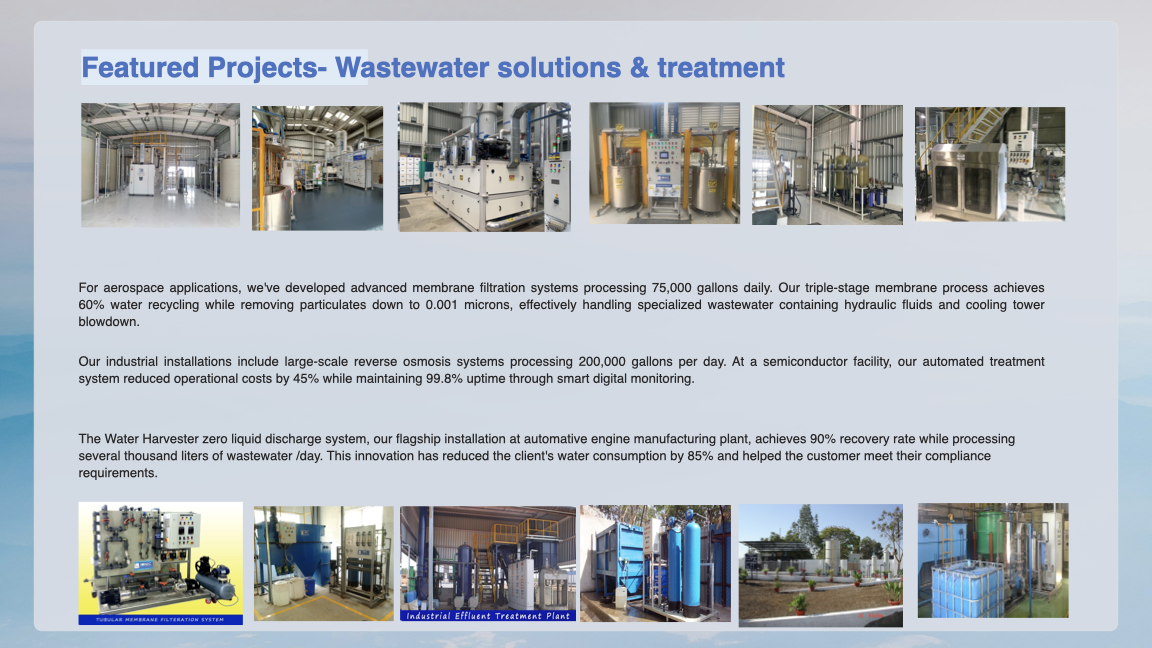 Waste water samples