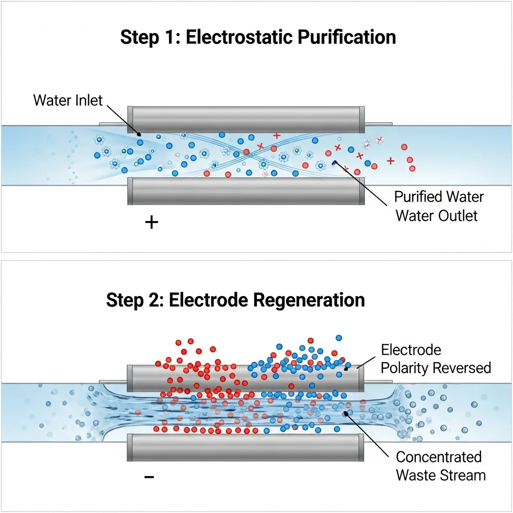 Diagram explaining the CED process
