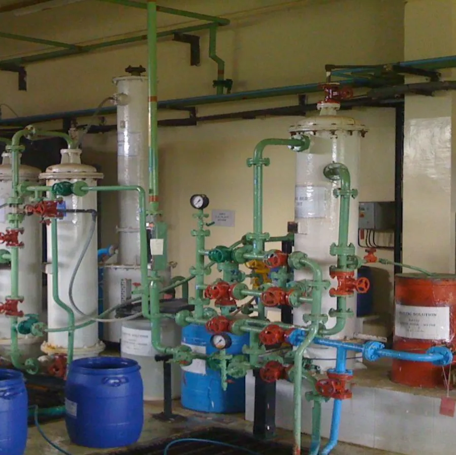 Conventional Manual D.M. Plant with complex valves